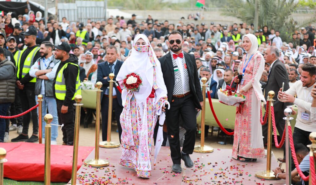 AA 20260424 41202551 41202542 MASOVNA CEREMONIJA VJENCANJA 150 PAROVA U POJASU GAZE 1024x683