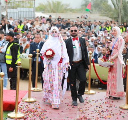 AA 20260424 41202551 41202542 MASOVNA CEREMONIJA VJENCANJA 150 PAROVA U POJASU GAZE 1024x683