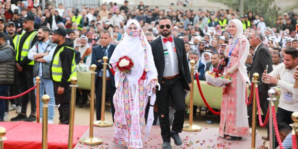 AA 20260424 41202551 41202542 MASOVNA CEREMONIJA VJENCANJA 150 PAROVA U POJASU GAZE 1024x683