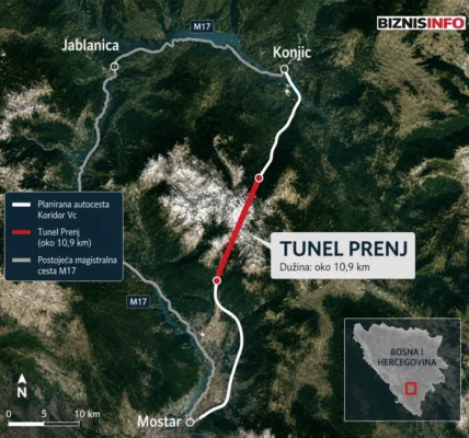 Tunel prenj trasa biznisinfo
